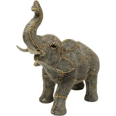 Deco Figurine Walking Elephant Pearls 24cm