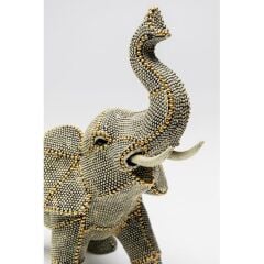 Deco Figurine Walking Elephant Pearls 24cm