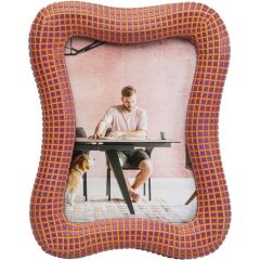 Picture Frame Wavy Orange 13x18cm