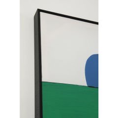 Abstract Shapes Yeşil Çerçeveli Resim 73x143cm