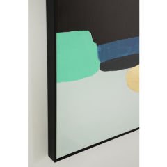 Abstract Shapes Yeşil Çerçeveli Resim 73x143cm