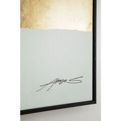 Abstract Shapes Yeşil Çerçeveli Resim 73x143cm