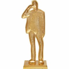 Standing Man Gold Dekoratif Obje 62cm