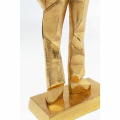 Standing Man Gold Dekoratif Obje 62cm