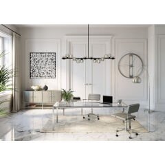 Clip Silver Duvar Saati