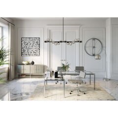 Clip Silver Duvar Saati