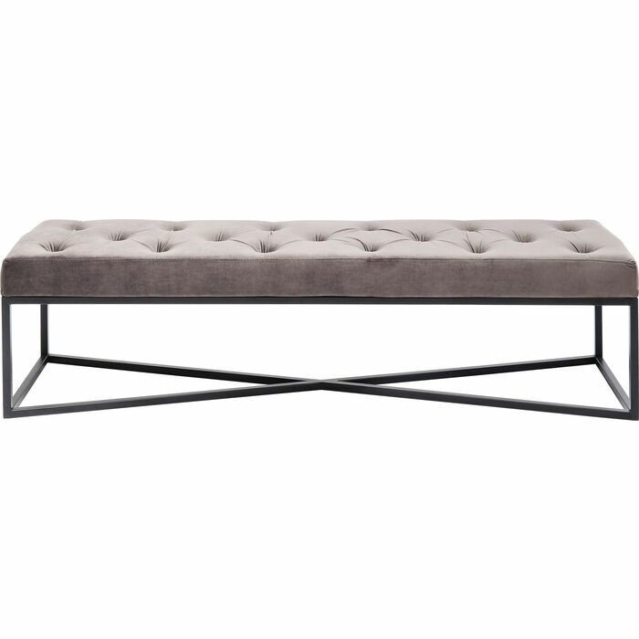 Crossover Gri Siyah Toz Boyalı Çelik Bench