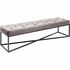 Crossover Gri Siyah Toz Boyalı Çelik Bench