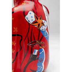 Deco Figurine Graffiti Monkey Red 39cm