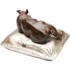 Deco Figurine Sleeping Rhino 37cm