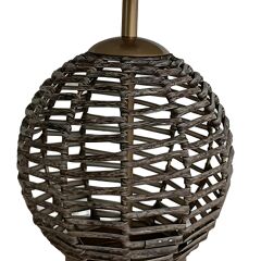 Soly Eskitme Plastik Rattan Abajur