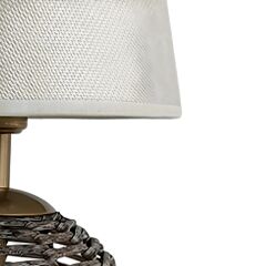 Soly Eskitme Plastik Rattan Abajur