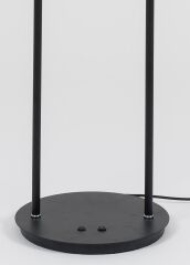 Okuma Lambalı Metal Lambader Siyah Uzun