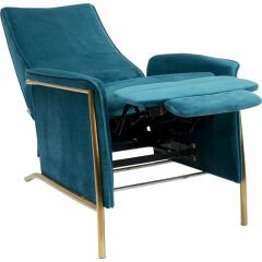 Lazy Velvet Blue Çelik Berjer