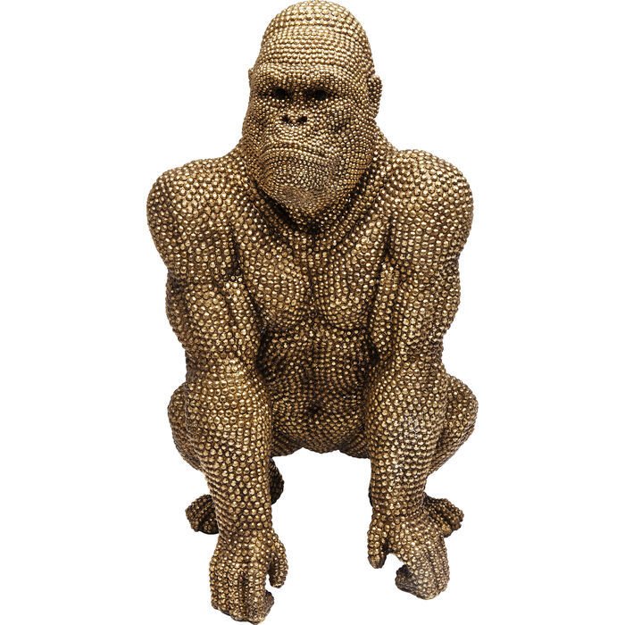 Gorilla Gold Dekoratif Obje 80cm