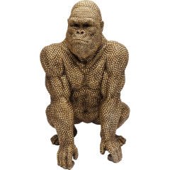 Gorilla Gold Dekoratif Obje 80cm