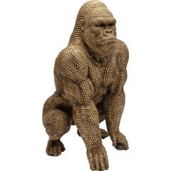 Gorilla Gold Dekoratif Obje 80cm
