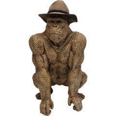 Gorilla Gold Dekoratif Obje 80cm