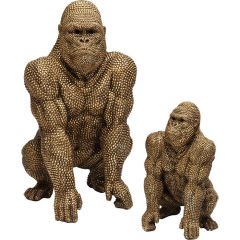 Gorilla Gold Dekoratif Obje 80cm