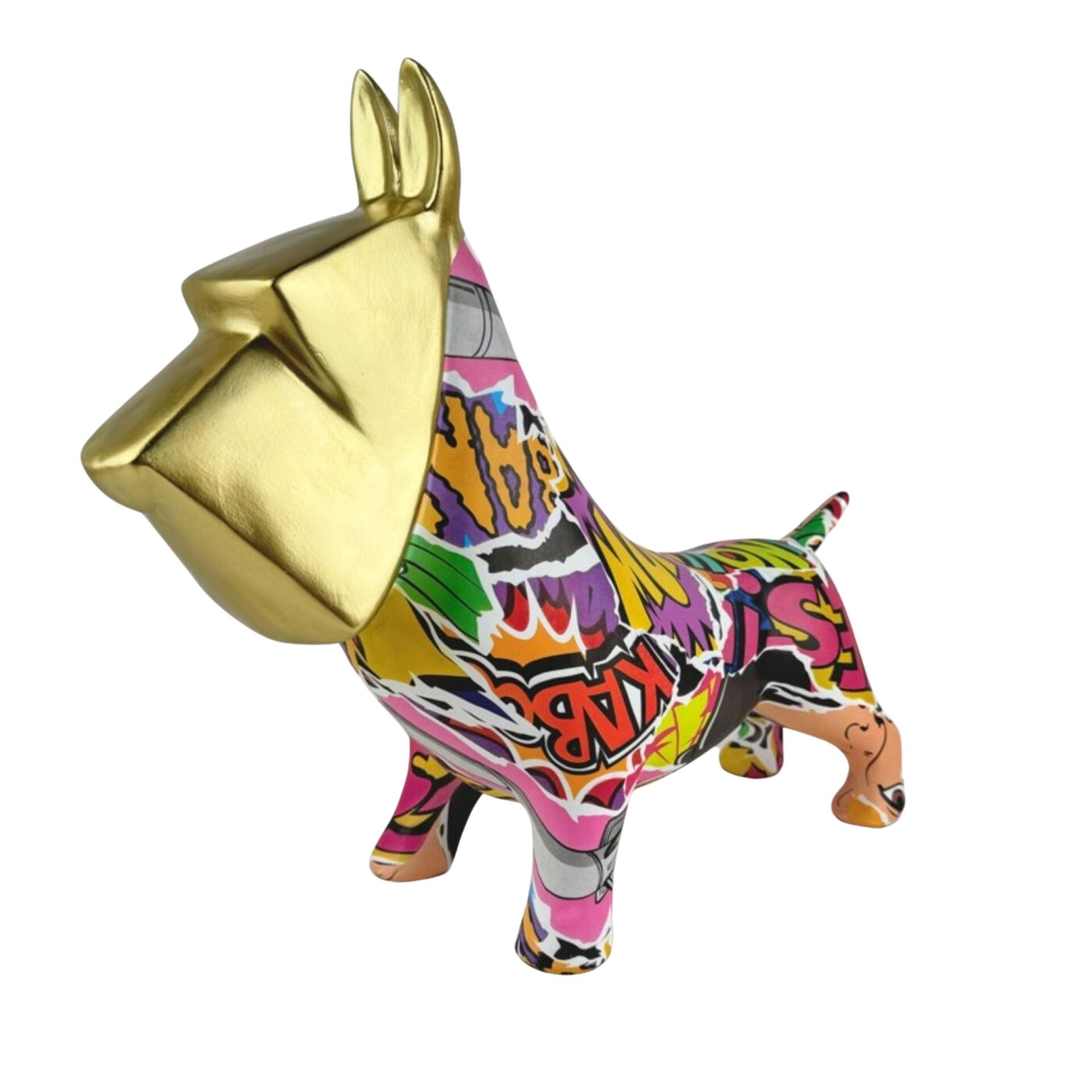 Figura Decorativa Graffiti Pixel Dog 35cm