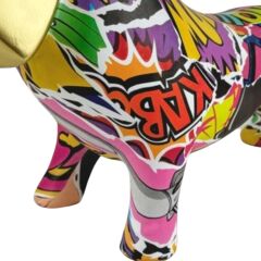 Figura Decorativa Graffiti Pixel Dog 35cm