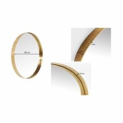 Mirror Curve Mo Brass Ayna 60 cm