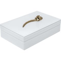 Snake Bite Beyaz Dekoratif Kutu