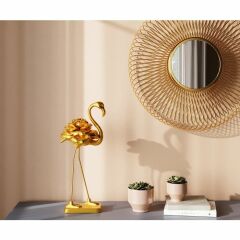 Rose Flamingo Gold Dekoratif Obje 63cm
