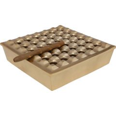 Square Brass Alüminyum Kül Tablası 25x25 cm