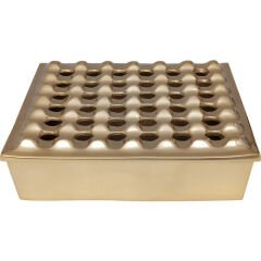 Square Brass Alüminyum Kül Tablası 25x25 cm