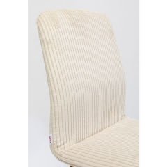 Lara Cord Creme Masif Sandalye