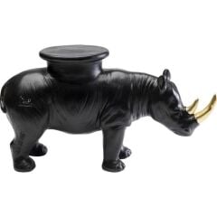Deco Figurine Rhino Black 41cm