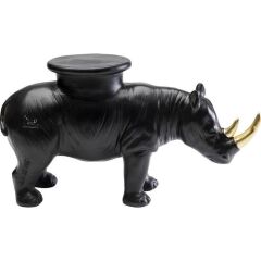Deco Figurine Rhino Black 41cm