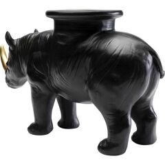 Deco Figurine Rhino Black 41cm