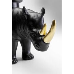 Deco Figurine Rhino Black 41cm