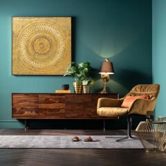 Swivel Armchair Bristol Yellow