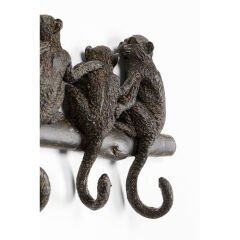 Coat Rack Monkey Family 38cm