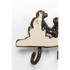 Coat Rack Monkey Family 38cm