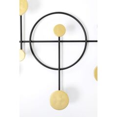 Coat Rack Art Circles 79cm