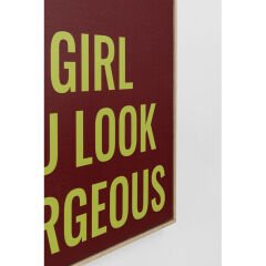 Framed Picture Go Girl 50x70cm