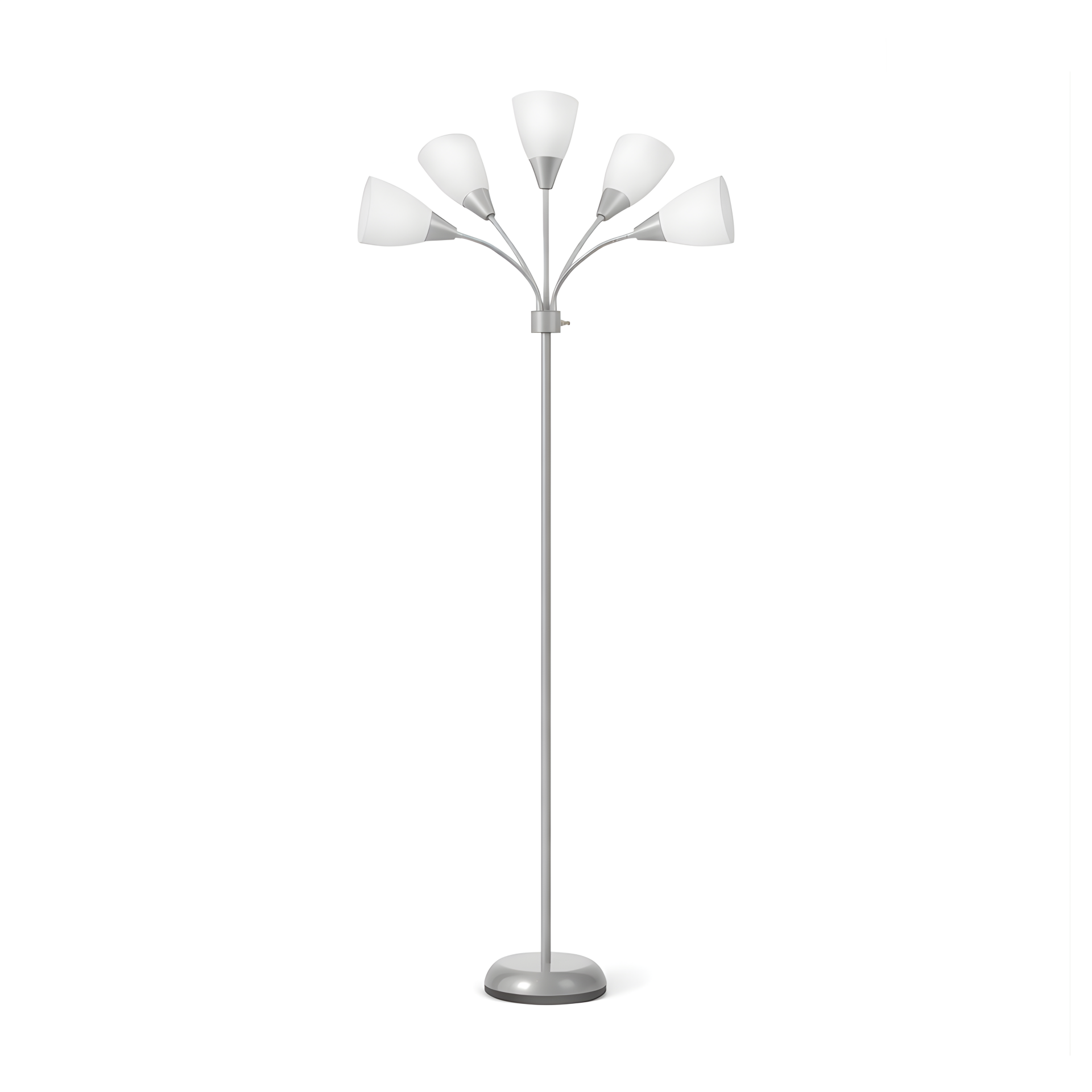 Colarato Beyaz Oynar Başlık Gri Gövde Dekoratif Lambader