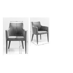 Armrest Sublime Kahverengi Sandalye