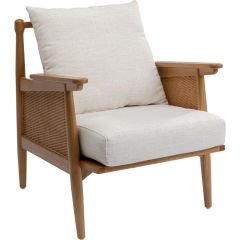 Arm Chair Cane Ahşap Berjer