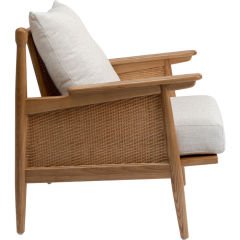 Arm Chair Cane Ahşap Berjer