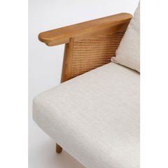 Arm Chair Cane Ahşap Berjer