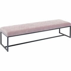 Bench Smart Velvet Rose Siyah Puf 150 cm