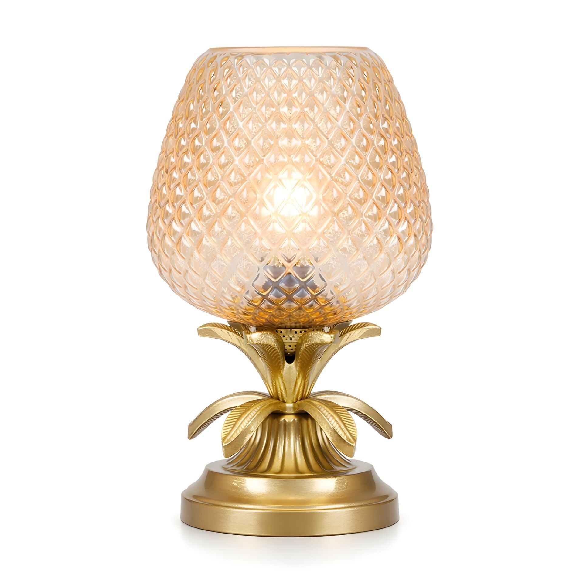 Riva Eskitme Gövde Bal Renk Başlık Dekoratif Abajur