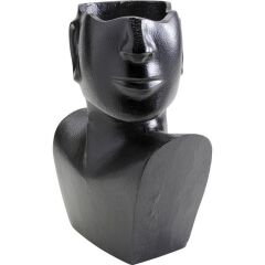 Vase Rostro Side Black 27cm