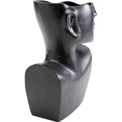 Vase Rostro Side Black 27cm
