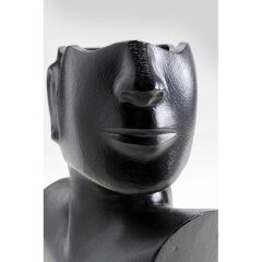 Vase Rostro Side Black 27cm